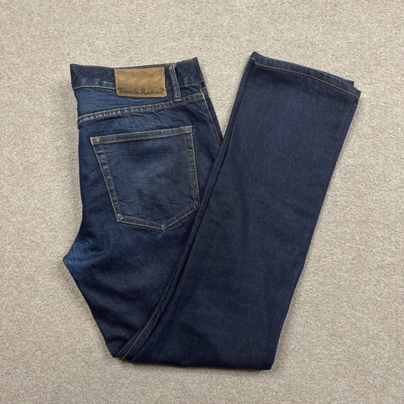 Deus Ex Machina Pants Men's Size 34 ( 36 x 32 ) Blue Slim Selvedge Button Fly - Picture 10 of 10